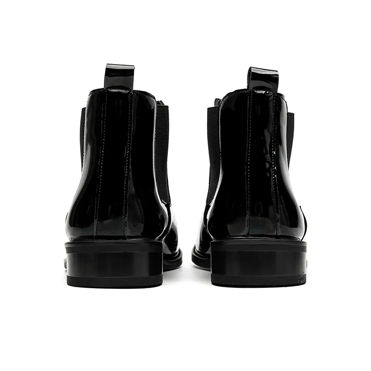 Beidouniao Chelsea Boots Men's Black-2