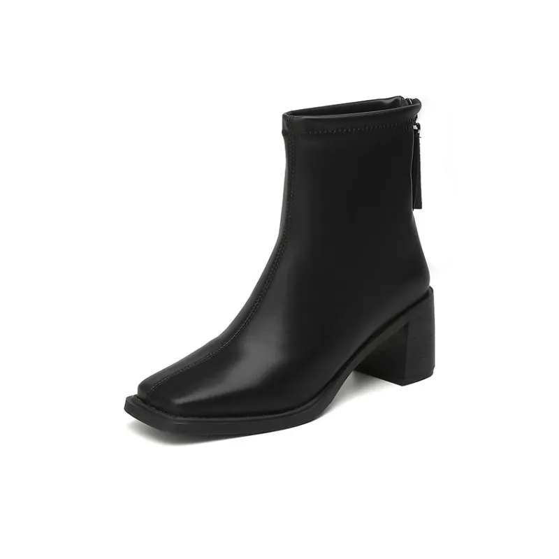 Jin Baichuan Ankle Boots 5cm Women's-1