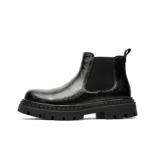 Chi Wolf Chelsea Boots Men Black