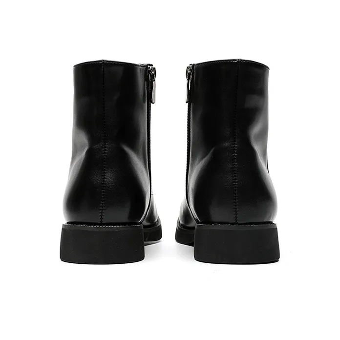 YEDANI Ankle Boots Men Black-4