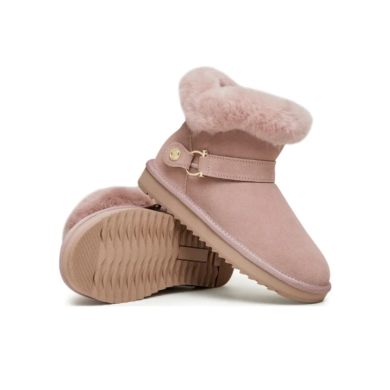 Teenmix Short Snow Boots 3cm Women's-5