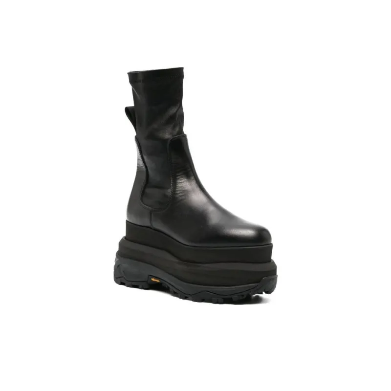 Sacai Stretch Ankle Boots Women's Black-1