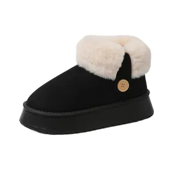 Little Red Man Slip Resistant Warm Short Snow Boots Women's
