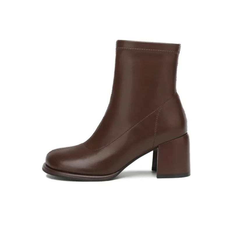 KEKAFU Ankle Boots Women's Black/Brown/Beige-15