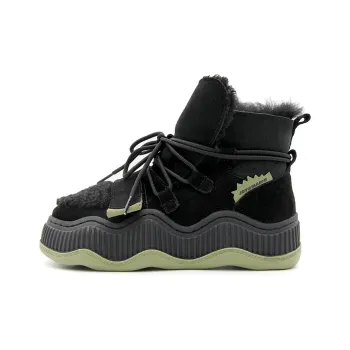 Joy&Mario Warm Height Increasing Slip Resistant Short Snow Boots Women's