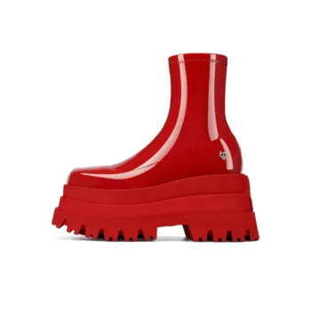 Naked Wolfe Sassy Ankle Boots 9cm Women's Red
