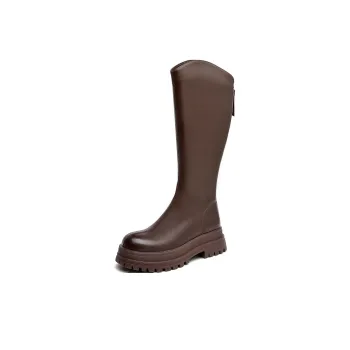 AOKANG Knee high Boots 5.2cm Women's Brown