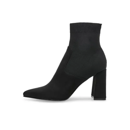 STEVE MADDEN Ankle Boots Women's Black/Umber