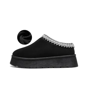 RENBEN Warm Wear Resistant Height Increasing Slip Resistant Short Snow Boots Women's Black