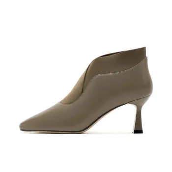 HARSON Ankle Boots Women's Khaki Green/Black