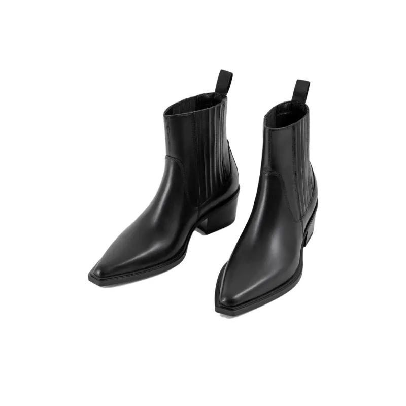 VAGABOND SHOEMAKERS KELSEY Short Chelsea Boots 4cm Women's Black-1