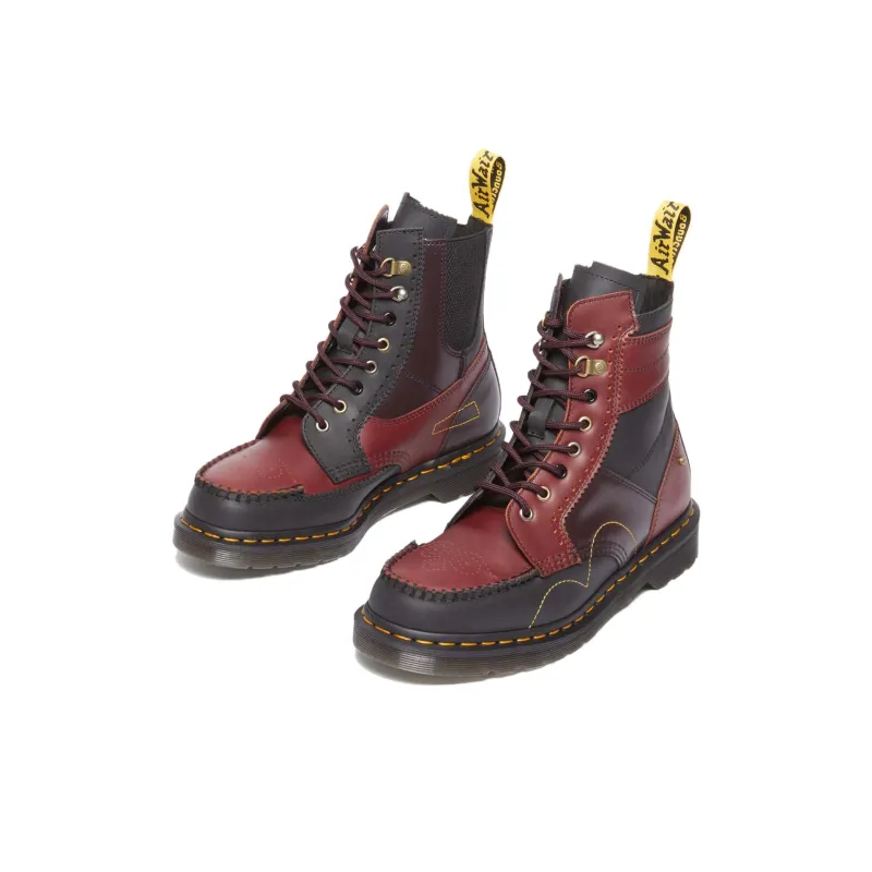 Dr.Martens Short Martin Boot Unisex Black Red-3