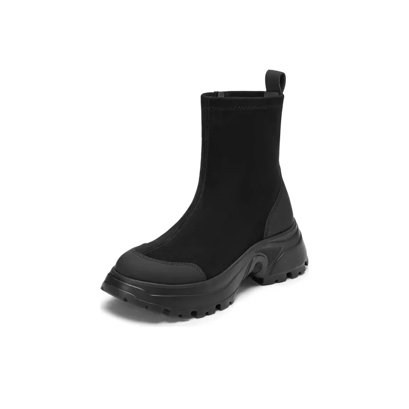 Staccato Velvet Cocoa Ankle Boots Women's-5
