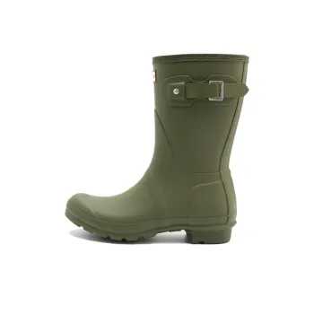 HUNTER Waterproof And Wear-resistant Rain Boots Women's Green
