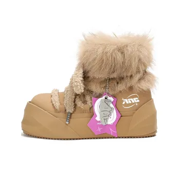 ADCDAVINCI Stardust Series Warm Wear Resistant Height Increasing Short Snow Boots Women's Brown