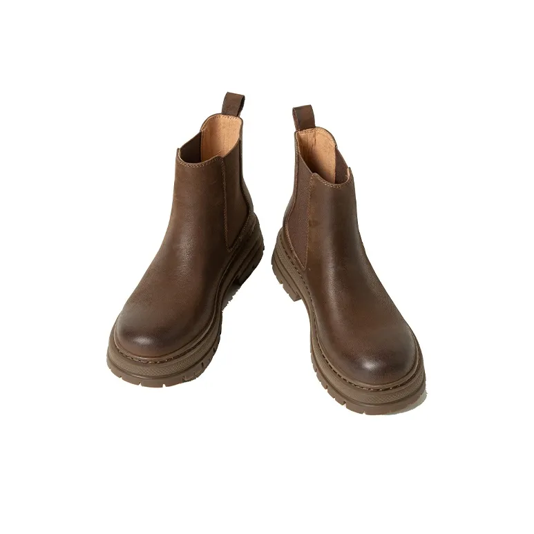 Q.VONTON Chelsea Boots Women's Dark Brown-1