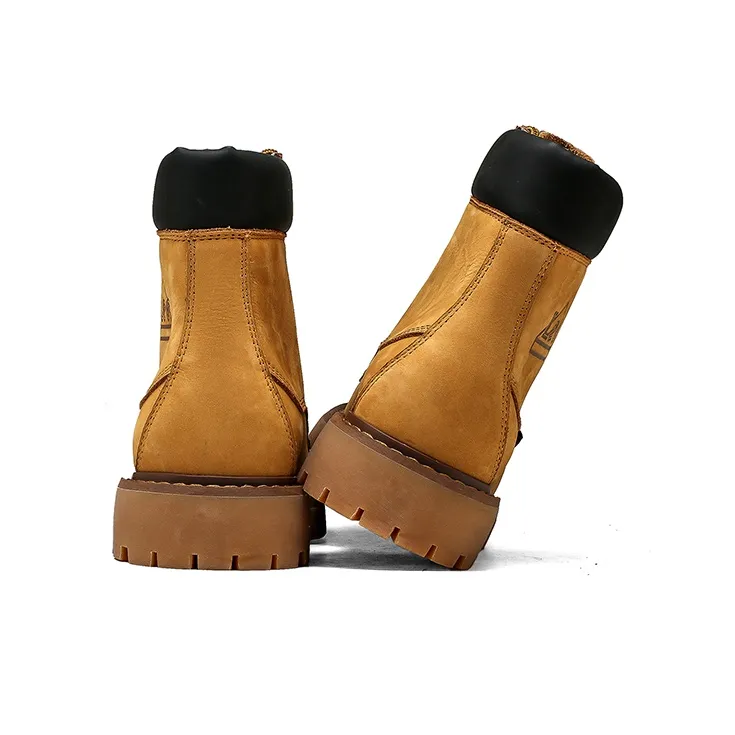 Lee Yellow Boots Short Martin Boot Unisex-3