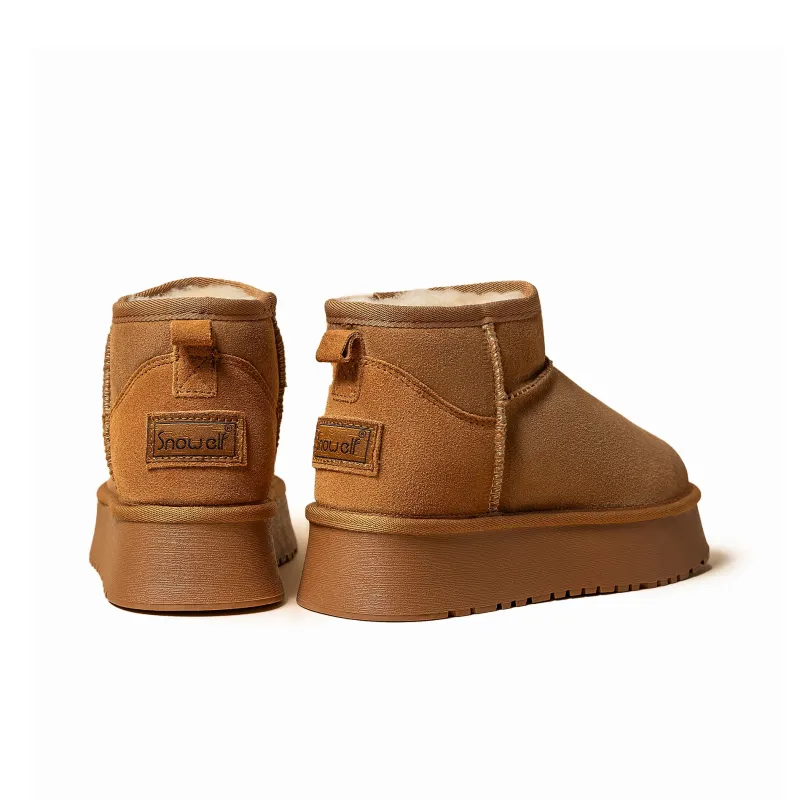 SNOWELF Short Snow Boots 4cm Women's-3