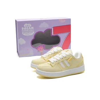 7 SEVFUN Wear resistant And Lightweight Low Top Skateboard Shoes Unisex Cream Yellow