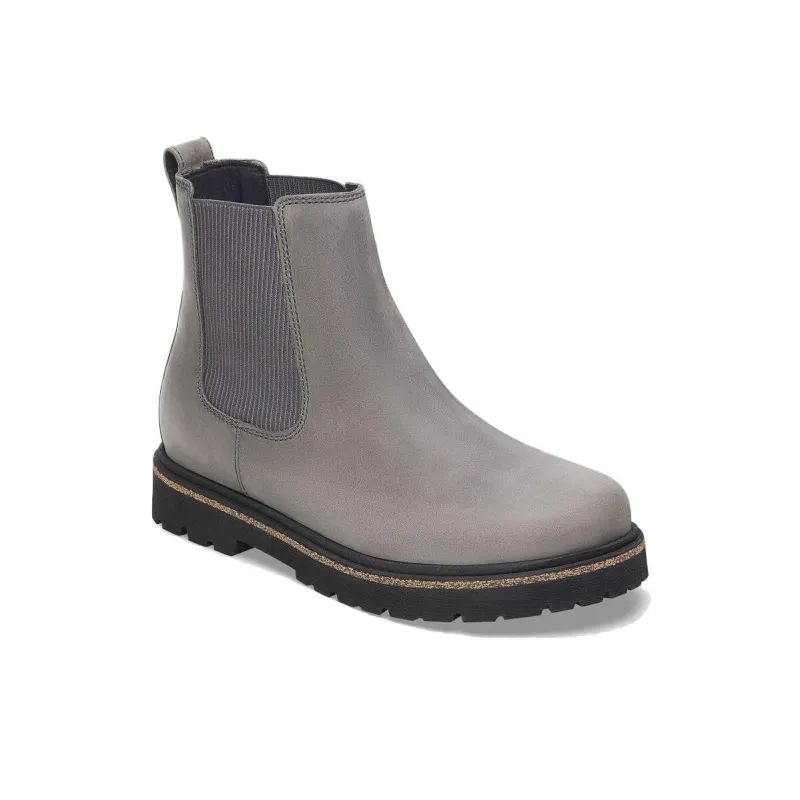 Birkenstock Highwood Slip On Mid Short Chelsea Boots Women's Gray Narrow Fit-2