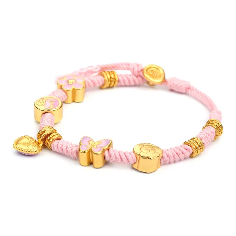 Moon Jewelry Alloy Bracelets Unisex Pink-0