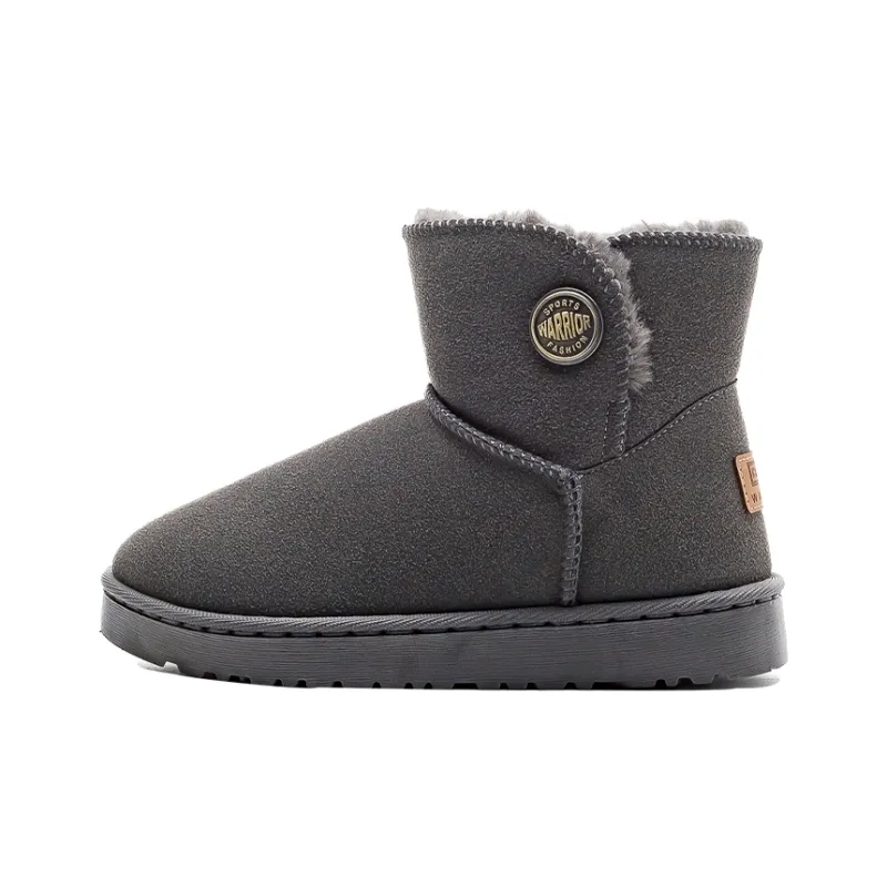 Warrior Thermal Slip Resistant Coverage Short Snow Boots Women's Gray-0