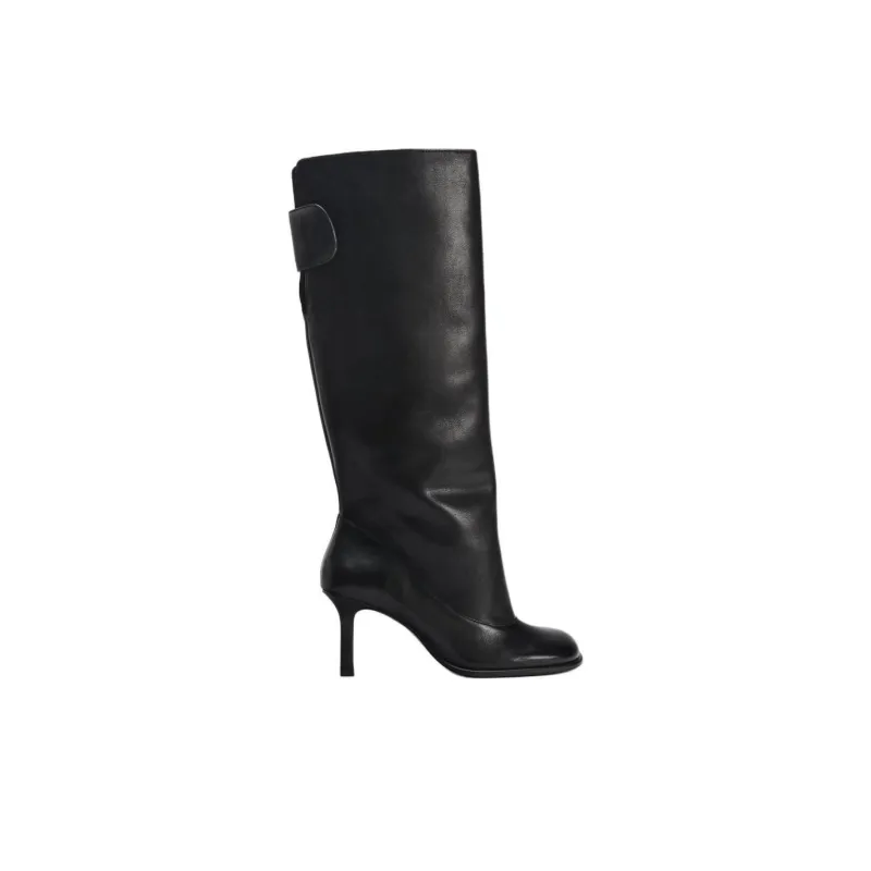 ZARA Knee-high Boots Women's Black-1