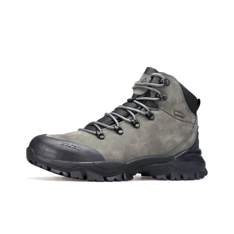 HUMTTO Anti Slip Cushioning Warm Short Snow Boots Men's Dark Gray-1