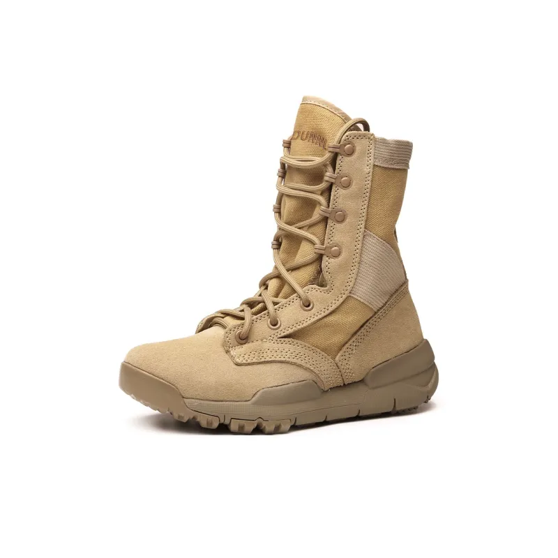 Dunnu Height Increasing Wear-Resistant Crew Outdoor Boots Men's Khaki-1