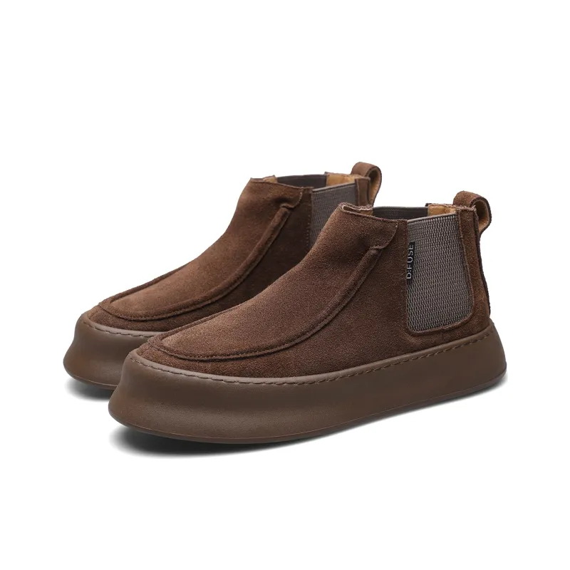 D FUSE SCANDINAVIA Men's Shoes Short Chelsea Boots Men's Black-18