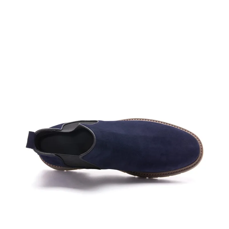 Anthony Miles Short Chelsea Boots Men's Royal Blue-2