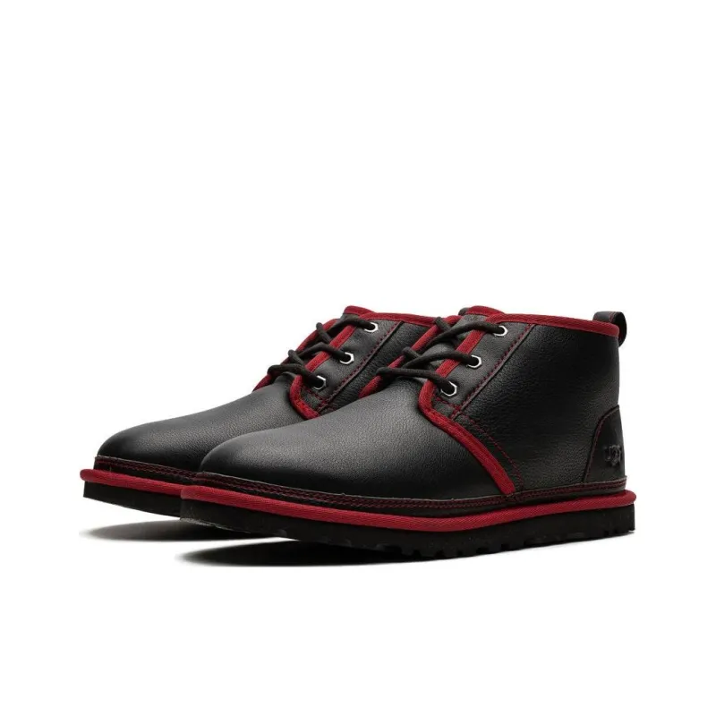 UGG Neumel "Black / Red" Leather Boots-2