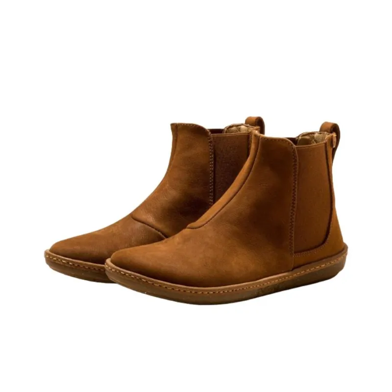 El Naturalista Short Chelsea Boots Women's Brown-2