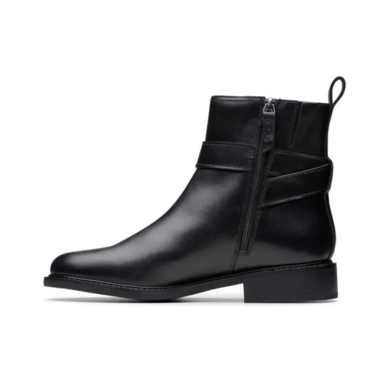 Clarks Ankle Boots 2cm Women's Black-0