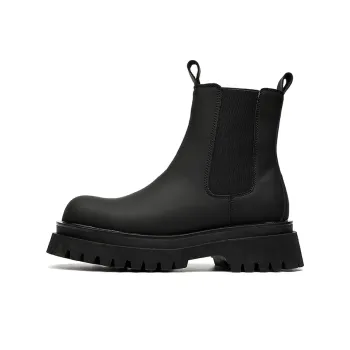 Dounkol Crew Chelsea Boots 5cm Unisex Black