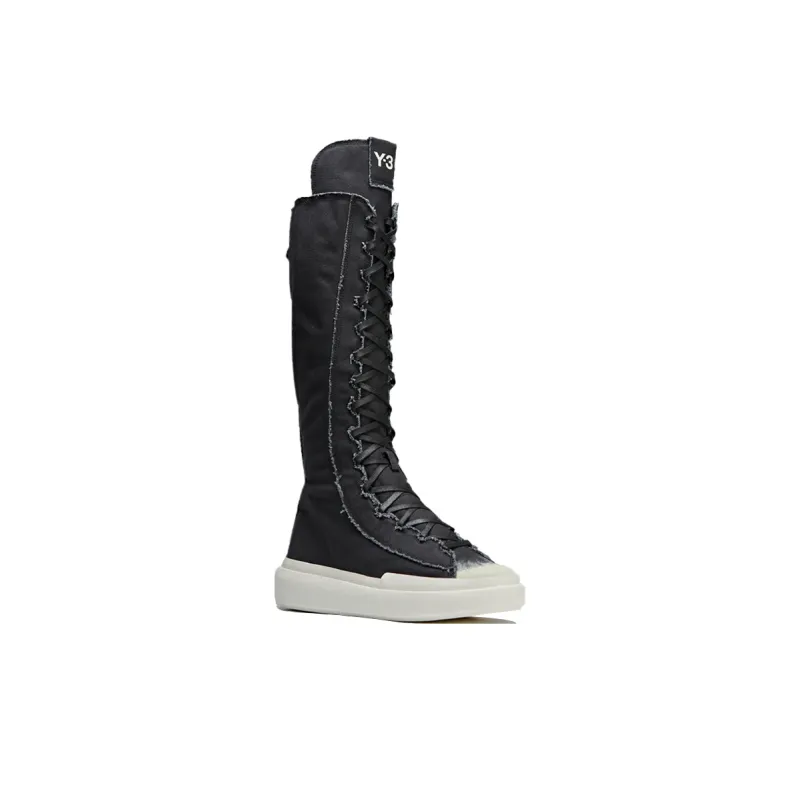Y 3 Nizza Distressed Boot Sneakers-1