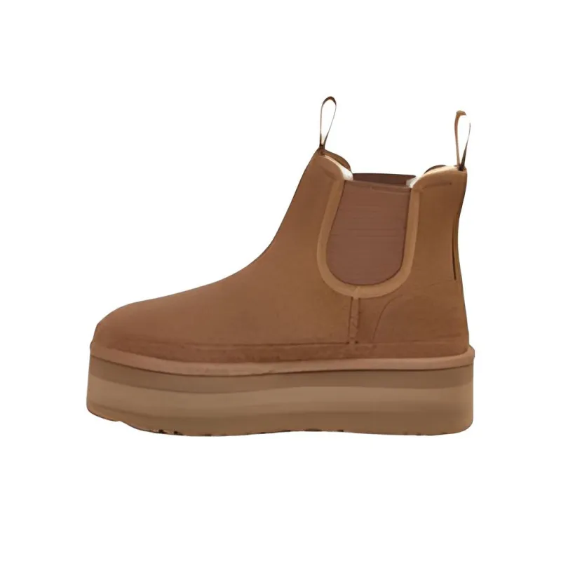 UGG Neumel Platform Chelsea Boot Chestnut Women's-0