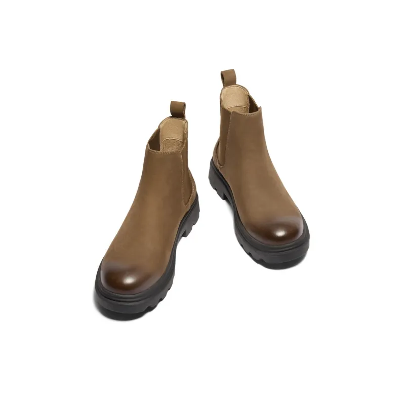 BELLE Chelsea Boots Men Black, Khaki-3