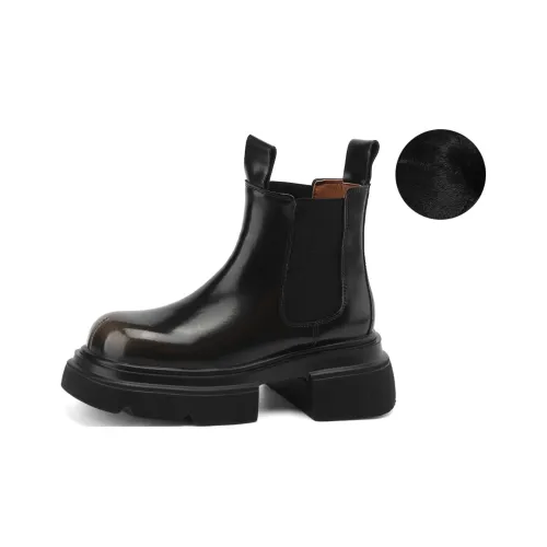 D FUSE SCANDINAVIA Short Chelsea Boots 7cm Women's Black