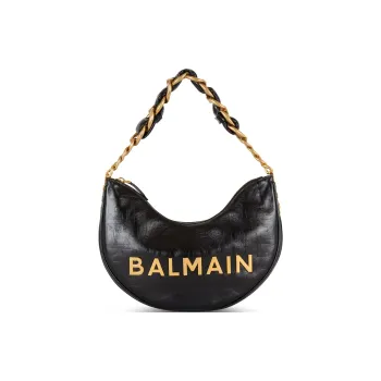 BALMAIN 1945 Soft Moon Shoulder Bag