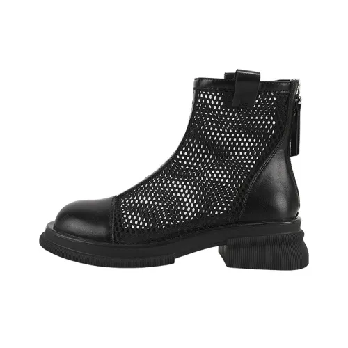 DAPHNE Ankle Boots Women's Black/White