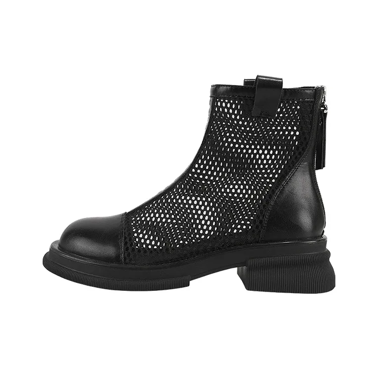 DAPHNE Ankle Boots Women's Black/White-3