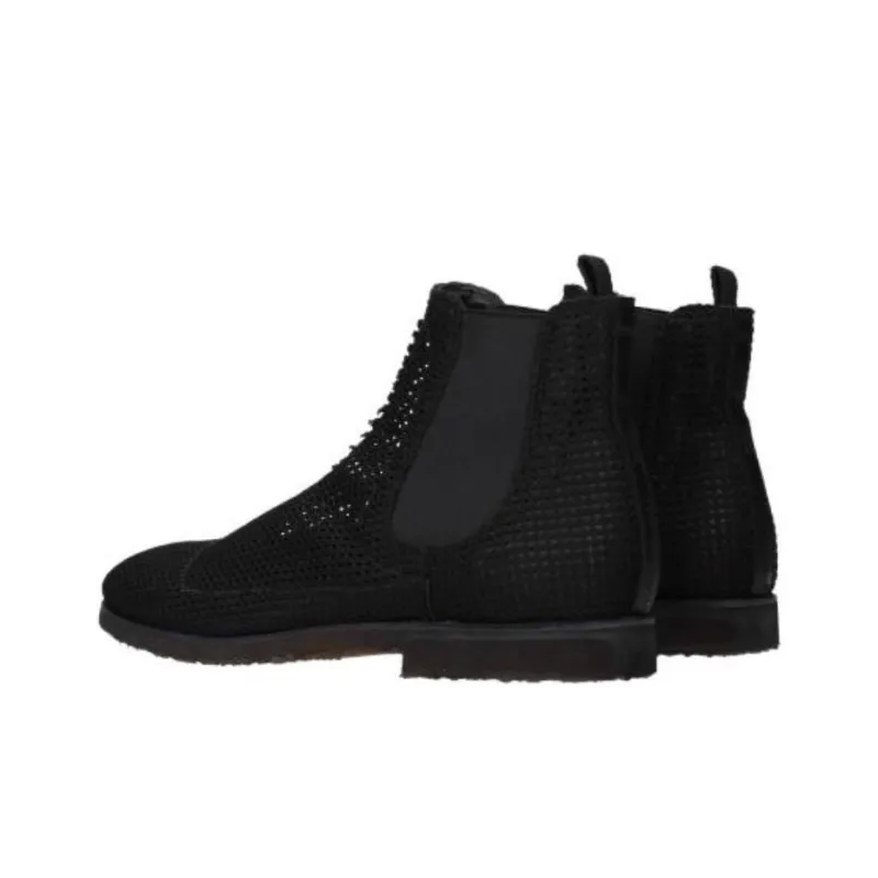 PREMIATA Short Chelsea Boots Men's Black-3
