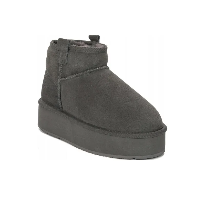EMU Australia Short Snow Boots Women's Charcoal Gray-2