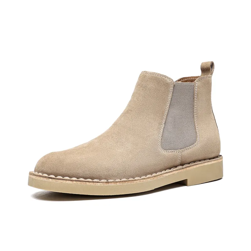 C°BANNER Short Chelsea Boots Men's Apricot-1
