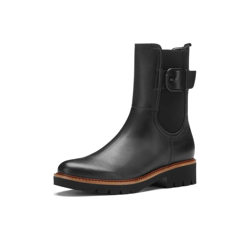 Gabor Short Chelsea Boots 2.5cm Women's Black-1