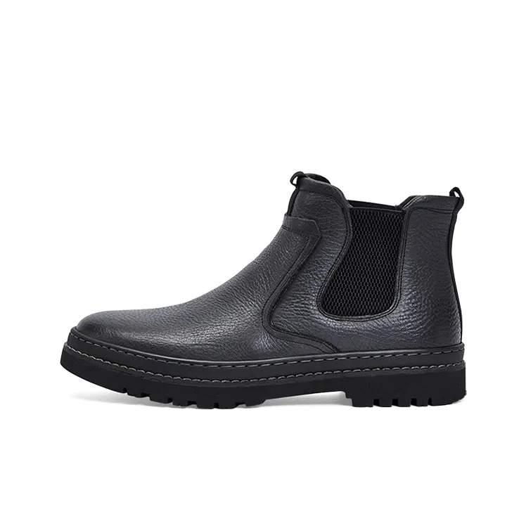 VICKI BROWN Jeans Chelsea Boots Men Black-0