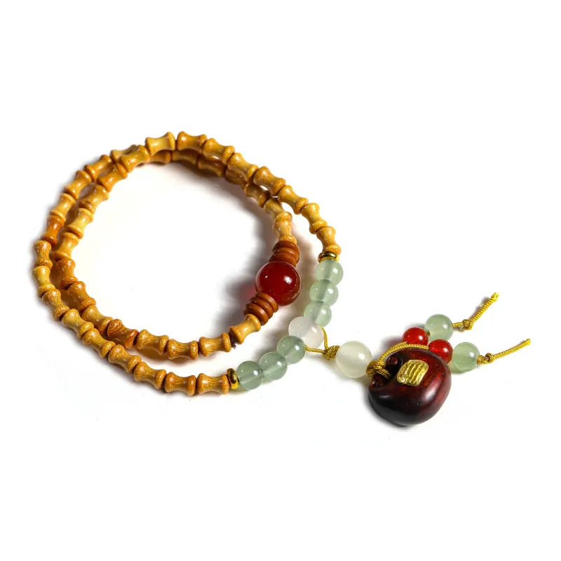 WUDE Barbie Sandalwood Wooden Bracelets Unisex-0