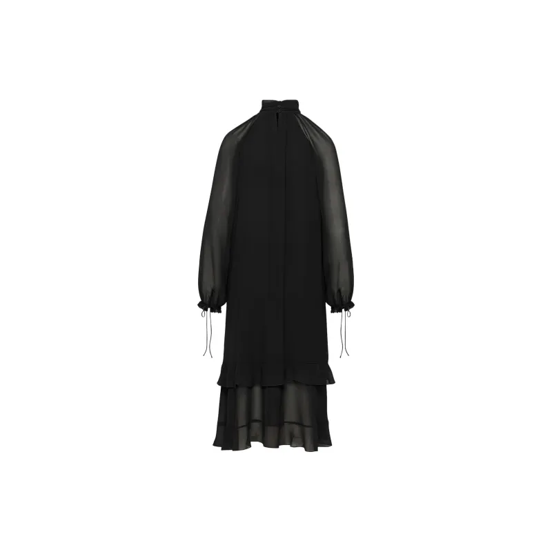 ARITZIA Wilfred Audrey Dress Long-Sleeved Dresses Women's BLACK/Black-1