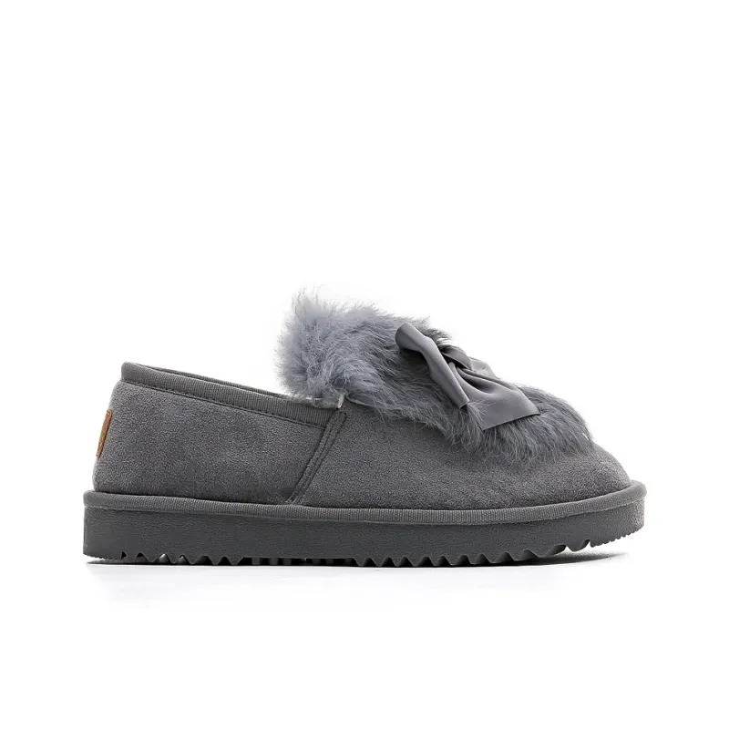 Warrior Warrior Warm Wear Resistant Slip Resistant Short Snow Boots Women's Gray-1